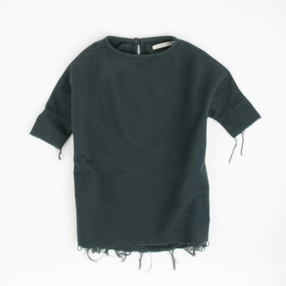 Black Crane Kids Painter Dress in Dark Shadow Size 6T Unisex